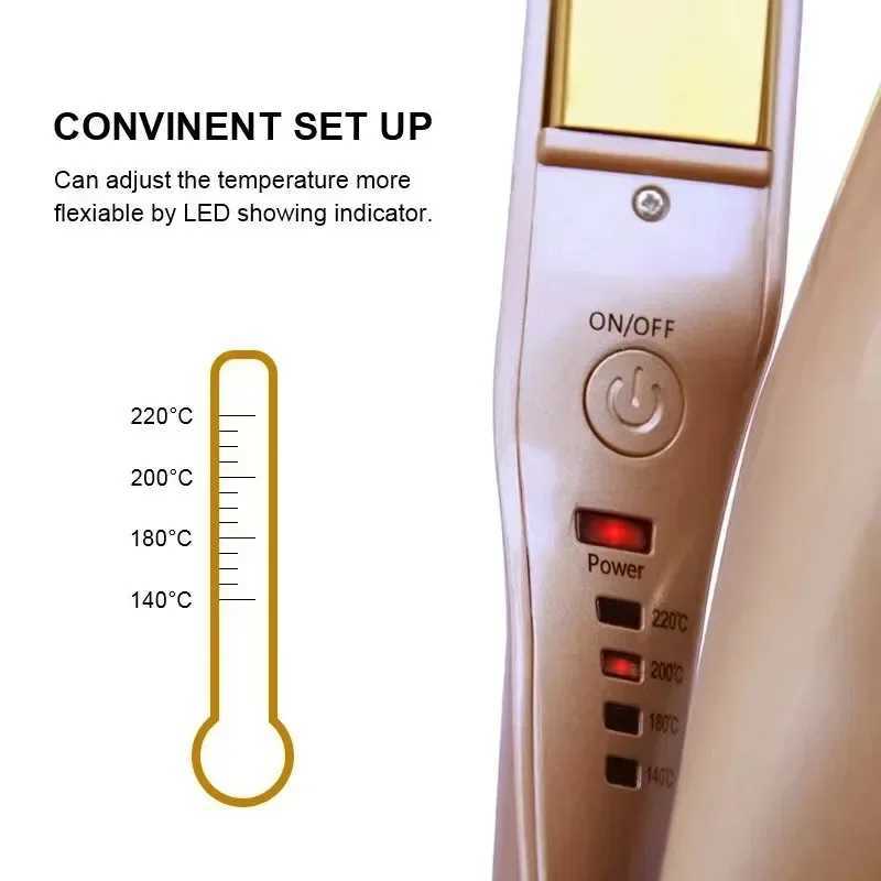 2 in 1 Hair Straightener And Curler Twist Straightening Curling Iron Professional Negative Ion Fast Heating Styling Flat IronXJ241010