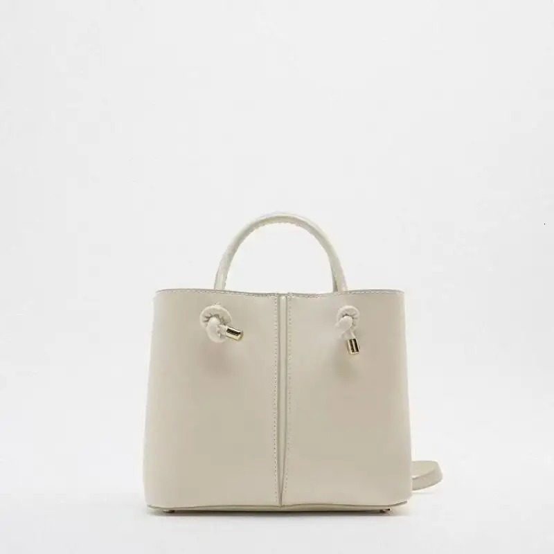 Shoulder Bag Square Womens Bag Premium Bucket Bag Retro Fashion Solid Color Casual Edition Cross Body Bag 241008