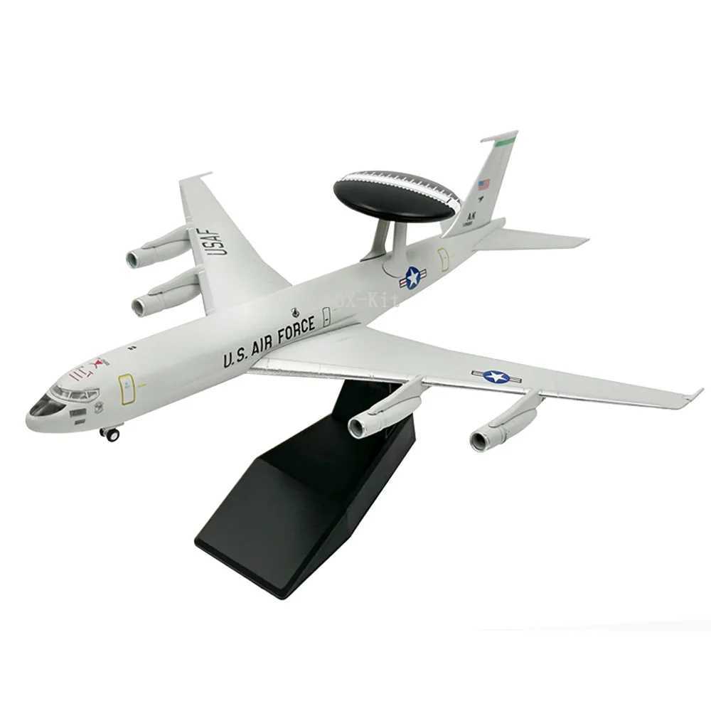 1/200 Scale E-3 Sentry AWACS Early Warning Aircraft E3 Airplane Diecast Metal Finished Static Plane Model Toy Collection or GiftXJ241010