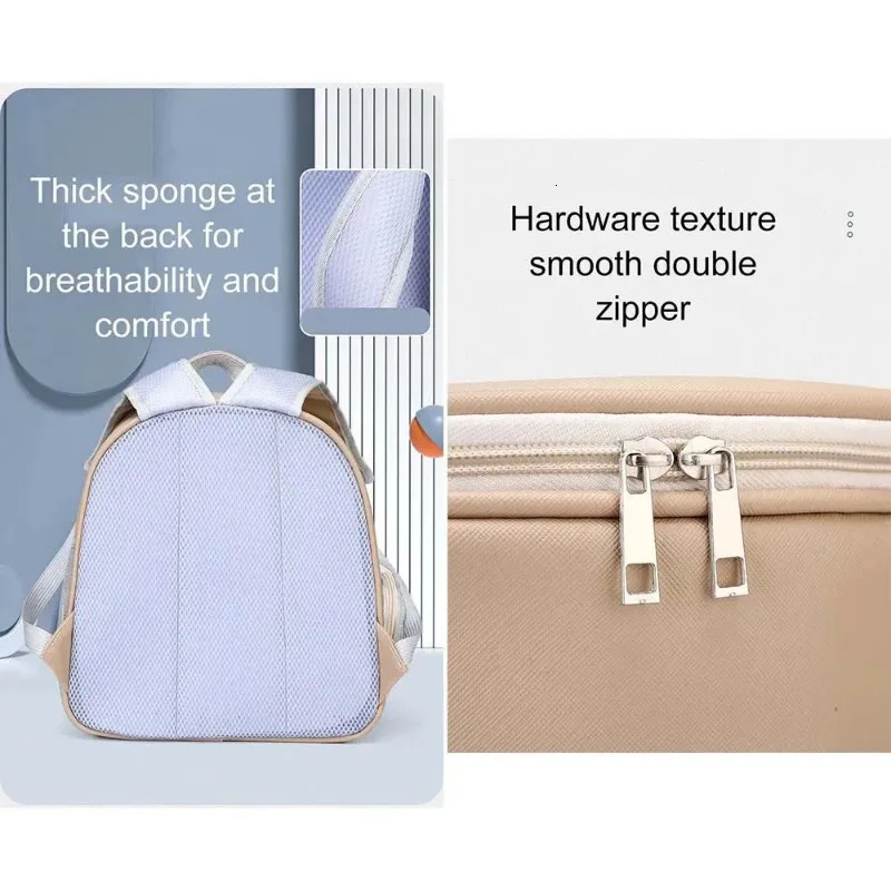 Pet supplies PU portable travel outdoor backpack for cats dogs and transparent breathable shoulder bags 241008