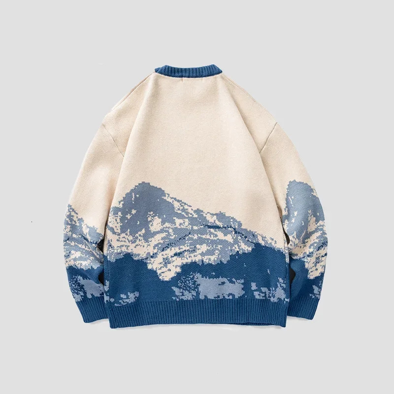 Mens Sweater Korean Fashion Round Neck Loose Sleeved Knitted Pullover High Quality Casual Male Sweaters Men Clothing 240930