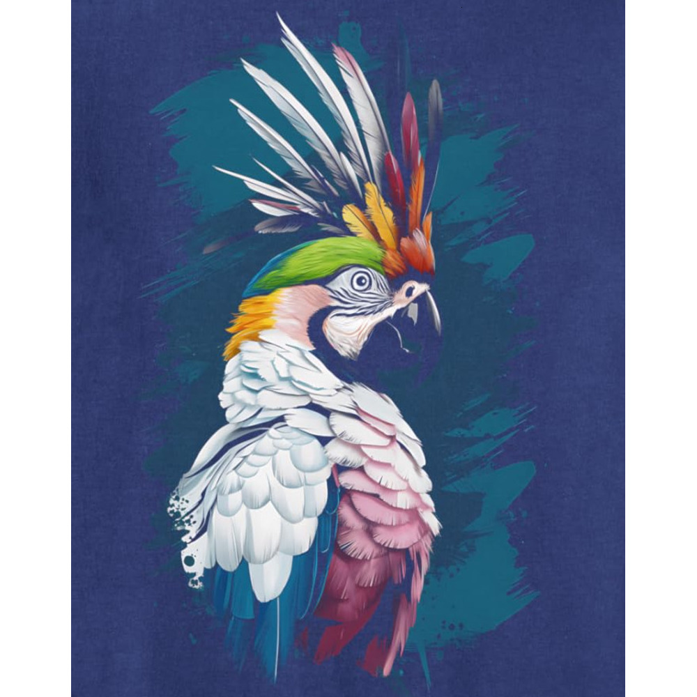 Long Sleeve Shirts for Men sweatshirt Parrot Bird Colorful Birdwatching Tropical Gifts Graphic Tee Sweatshirt Tee Streetwear Casual tops clothes