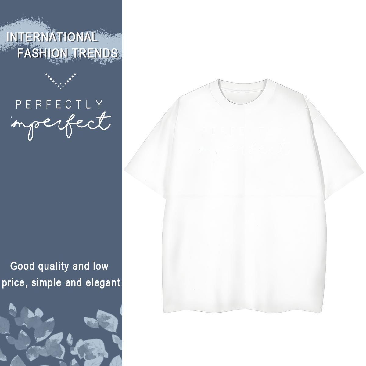 Popular Man T Shirts 230g Pure Cotton letter Street Plus Size Custom O Neck Short Sleeves Tshirts New Designer Polos