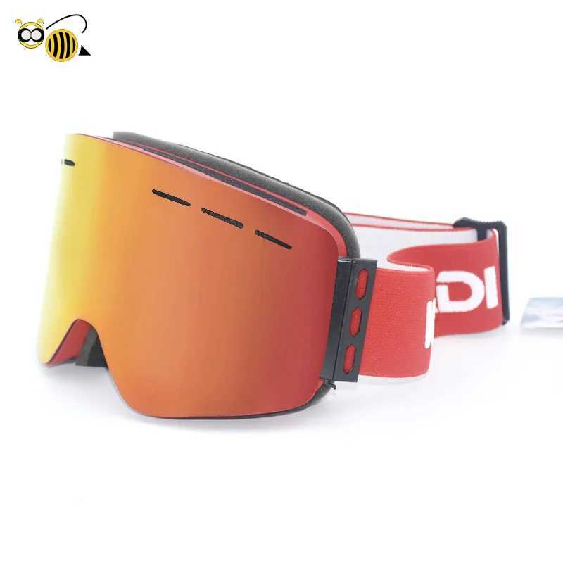 New cylindrical skiing goggles double-layer anti fog magnetic snow goggles outdoor mountain goggles for adults CL241010