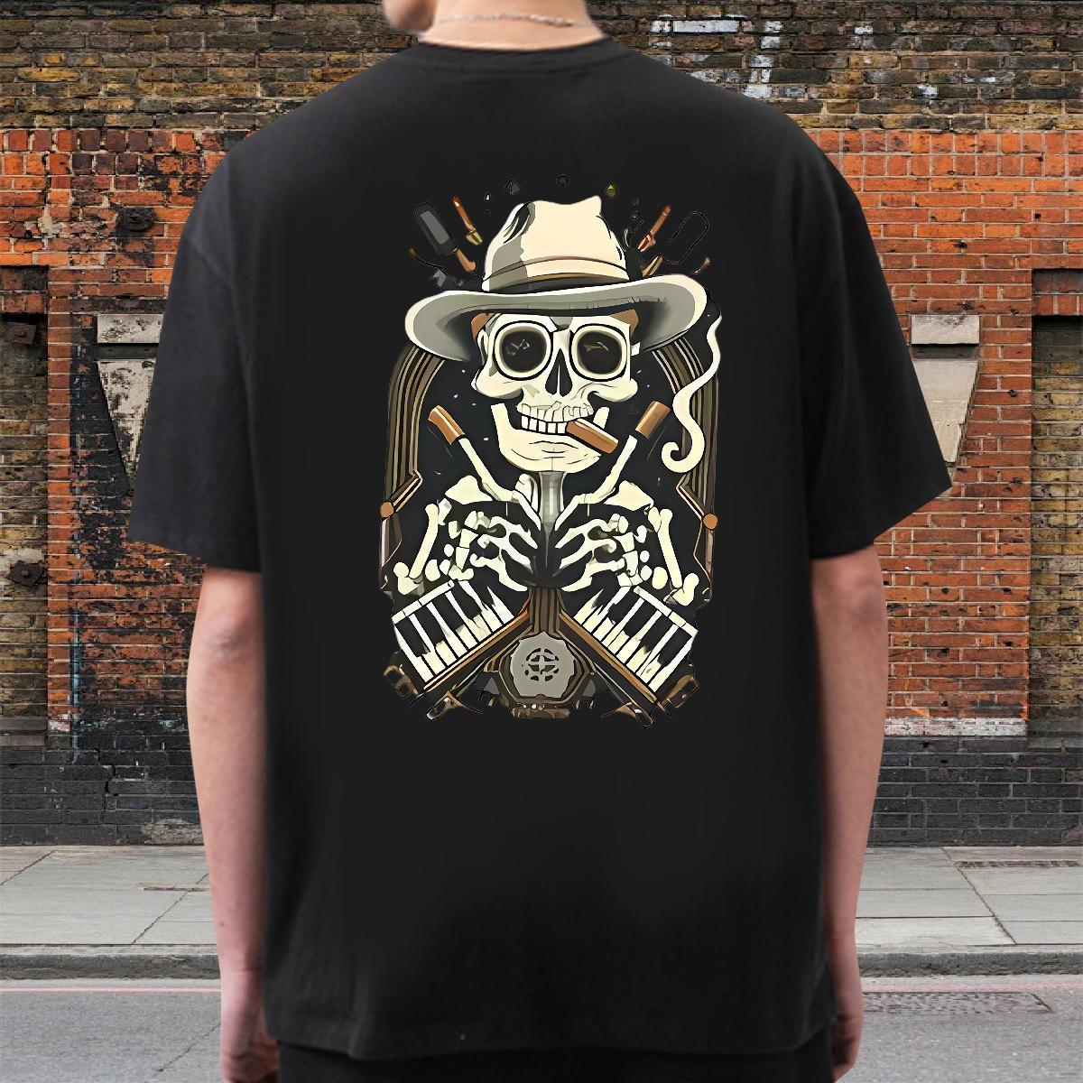 Brand T Shirts Men 100% Cotton 230g hat Casual Custom Print Oversized Breathable Soft Tshirts DIY Tees