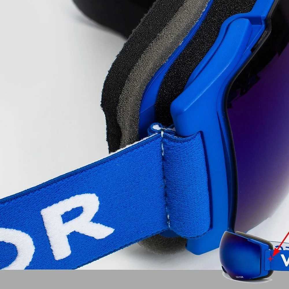 OTG interchangeable magnetic lens ski goggles double-layer UV400 anti fog snowboard mens goggles helmet compatible CL241010