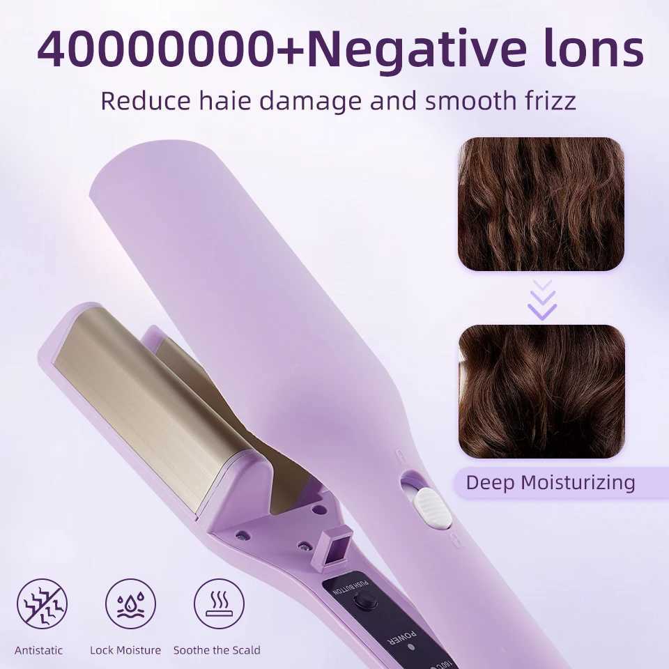 32mm Hair Wave Curling Iron Professional French Egg Roll Hair Curler Corrugated Wavy Styler Fast Heating Volumizing Styling ToolXJ241010