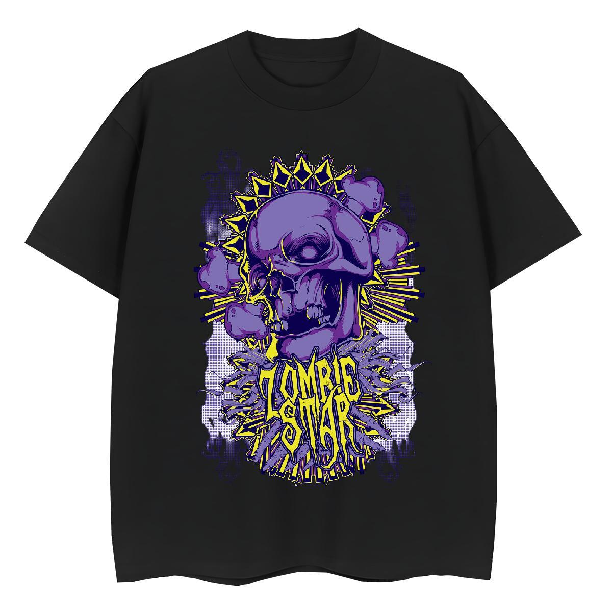 TOP Quality Women T Shirts 100% Cotton 230g Breathable Short Sleeve Sports Casual skull Womens Tshirts Brand Skull Tees