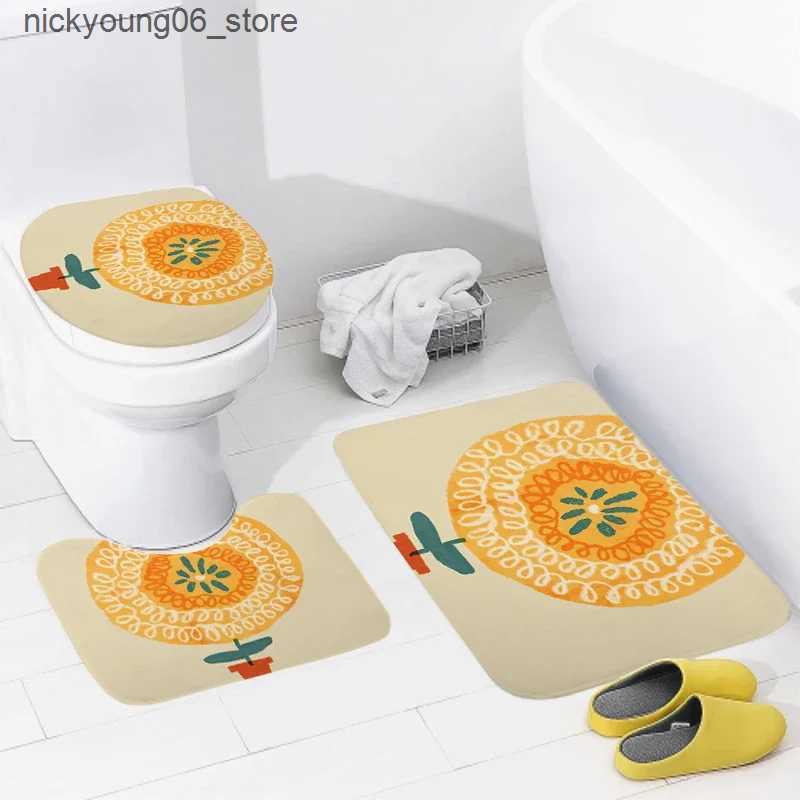 Non-Slip Bath Mats home bathroom floor mats Anime animal style Bath Foot mat modern bathroom accessories rug Toilet mat Bathtub anti-slip carpet L2409