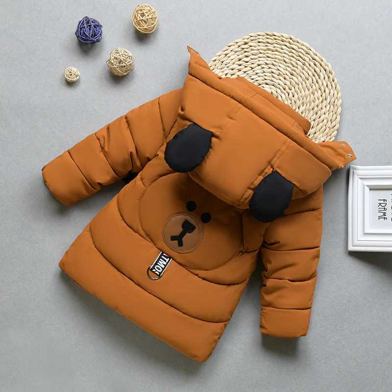 Down Coat Winter Children Parkas Length Version Jackets for Kids Warm Boys Girls Windbreaker Thicken Baby Outerwear Toddler Coats Clothing H241123