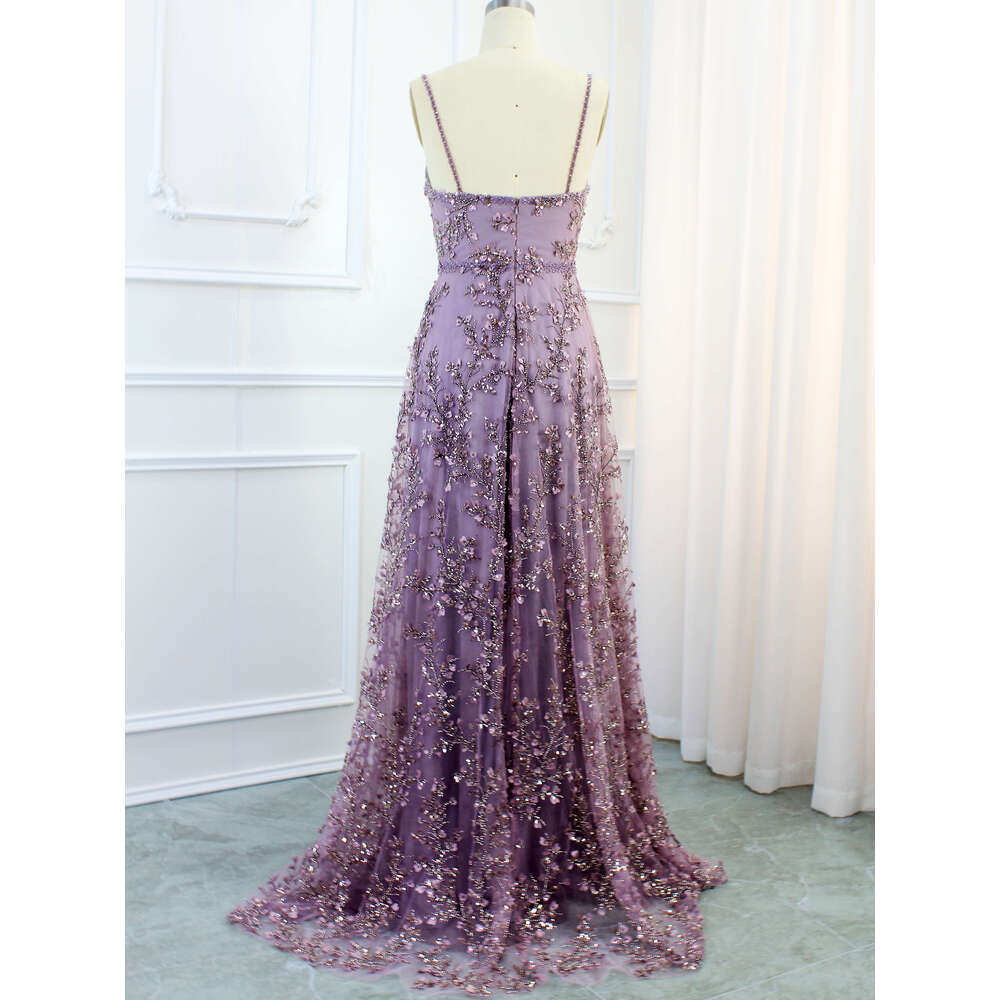 Hot Sale Lilac Sweetheart A e Bridesmaid Dress Beaded Sleeveless Formal Gowns 2024 For Women Party Prom Dress