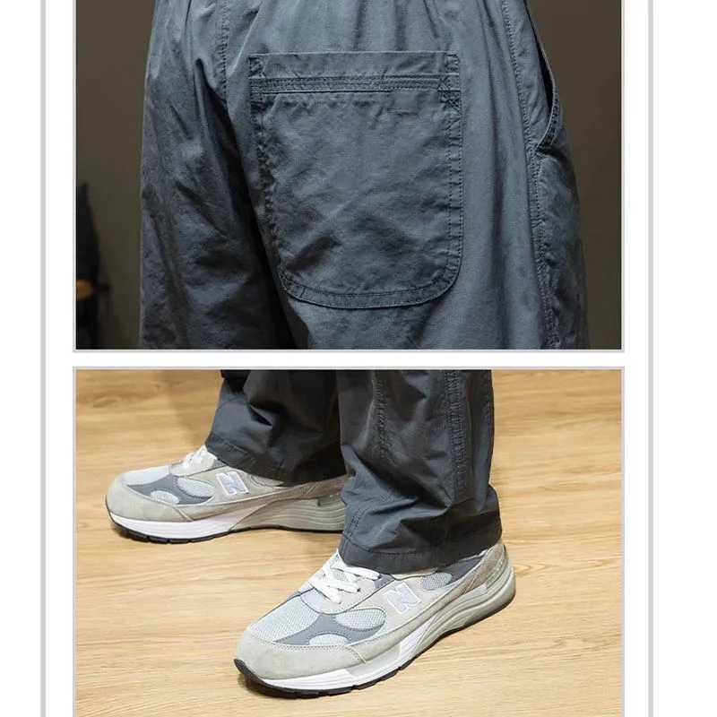 Mens waterproof work pants 2024 new American style attack pants loose oversized mens outdoor pants W241009