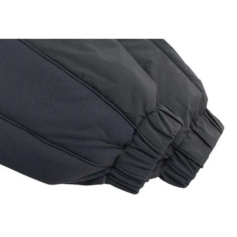 Men's Down Parkas Winter Warm Mens Jacket High Strt Tech Wear Padded Double Zipper Splicing Mens Hoodie Casual Coat Parkas Mens Clothing Y241009X