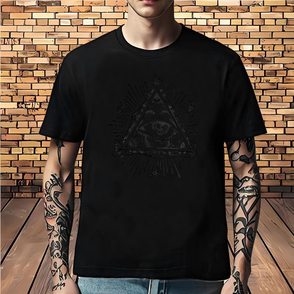 Comfortable Mens T Shirts 230g 100% Cotton eye of the devil Beach DIY Printed O Neck Short Sleeves Couples T Shirts Casual New Tshirts