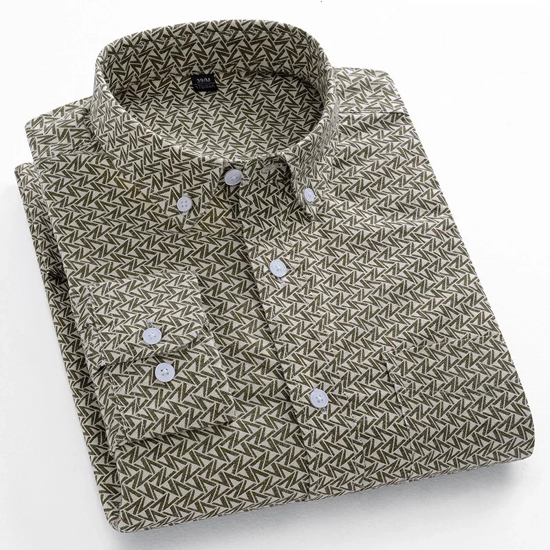 Fashion korean trends casual long-sleeve shirts for men slim fit plain shirt 100%cotton plaid striped tops soft clothes 241010