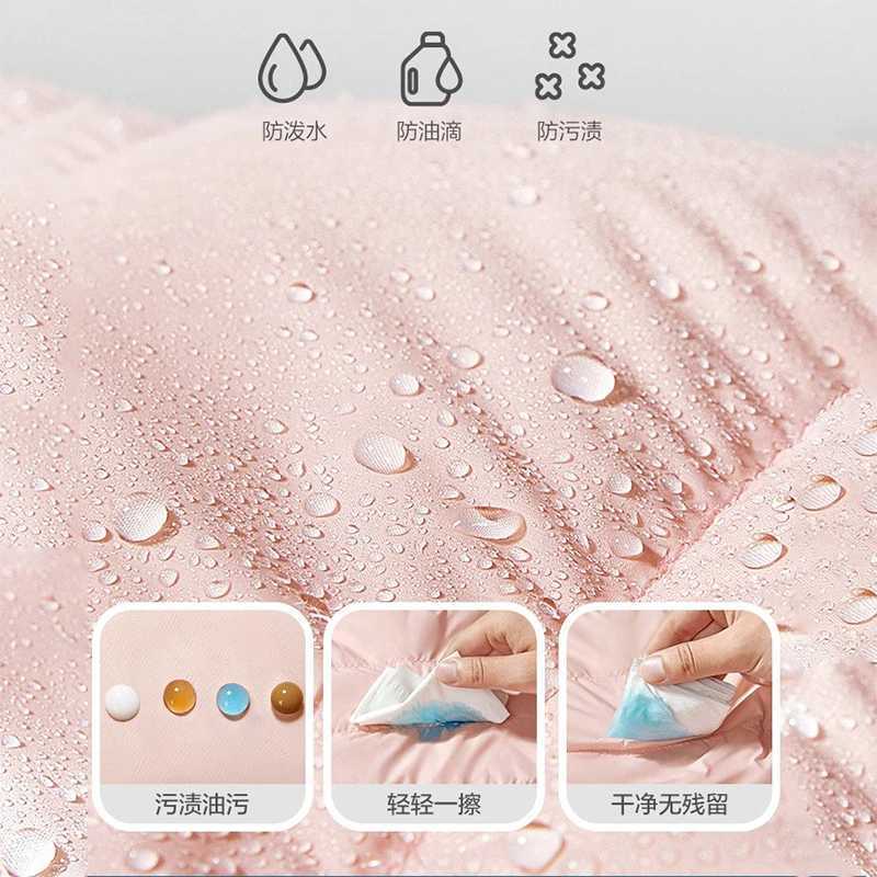 Down Coat Smooth fabric anti spray boy and girl hooded lightweight down jacket winter warm jacket autumn jacket casual clothing H241010