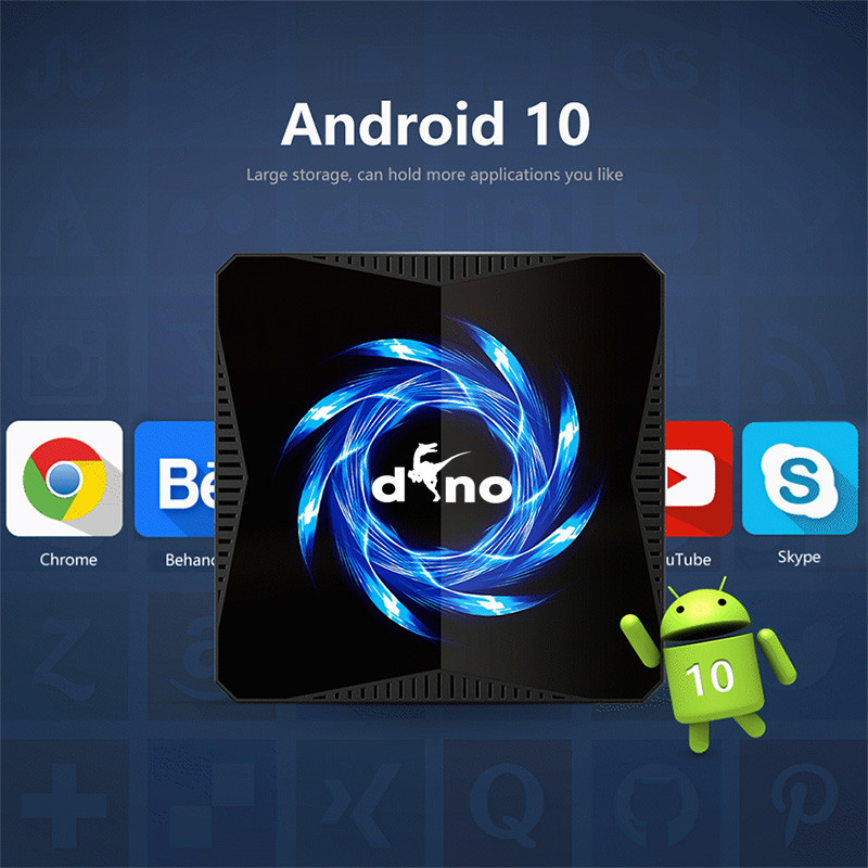 X96Q MAX TV BOX Android 10.0 Allwinner H616 Quad Core ARM Cortex A53 4GB ROM 64GB RAM 2.4/5G Dual wifi BT5.0 4K H.265 set top media box With remote co
