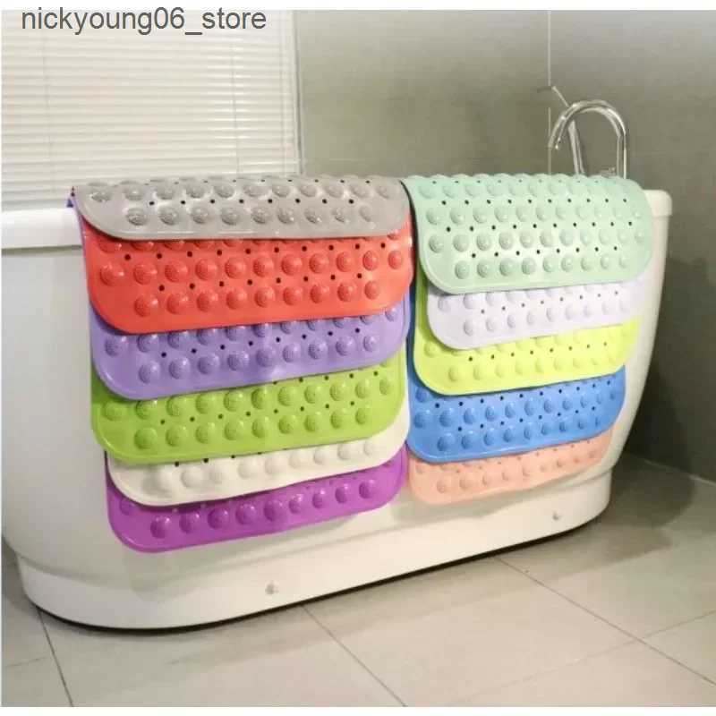 Non-Slip Bath Mats NEW Bath Mat 36x71cm Suction Cup Safety Shower Bathtub Mats Non Slip Bathroom Floor Mat PVC Waterproof Massage Foot Pad L240910