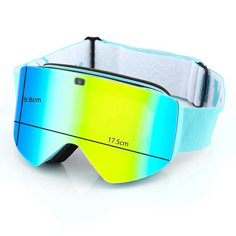 2022 new dual lens magnetic womens skiing goggles anti fog sports outdoor skiing goggles mens skiing goggles CL241010
