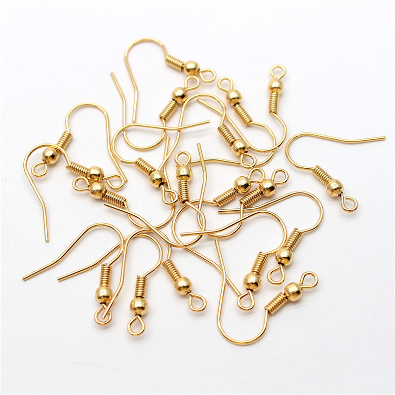 200pcs/lot DIY Earring Parts Earrings Clasps Hooks Findings Component DIY Jewelry Making Accessories Alloy Hook Ear Wire Jewelry Wholesale Price