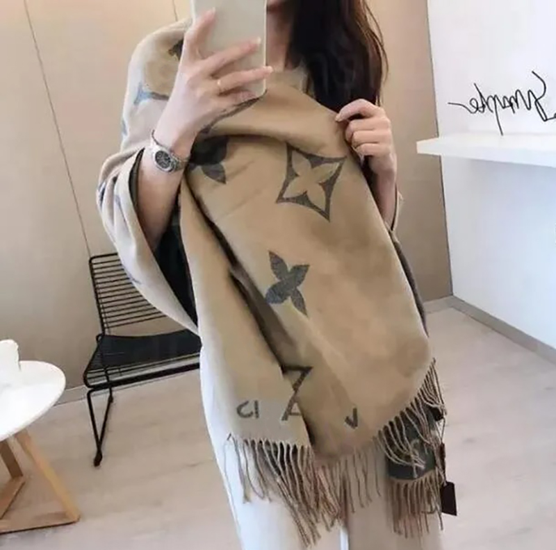 Designer Cashmere Scarf Winter Women Long Scarf Headband Fashion Men brand Scarves Classic Printed Check Big Plaid Shawls Soft comfortable high quality