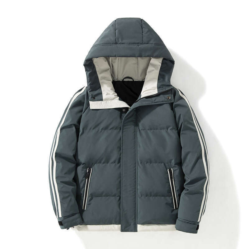 Cotton Jacket Men's Cotton Jacket Loose Jacket Winter New Item Thick Warm Hooded Korean Version Casual Down Cotton Jacket Men's Clothing Men