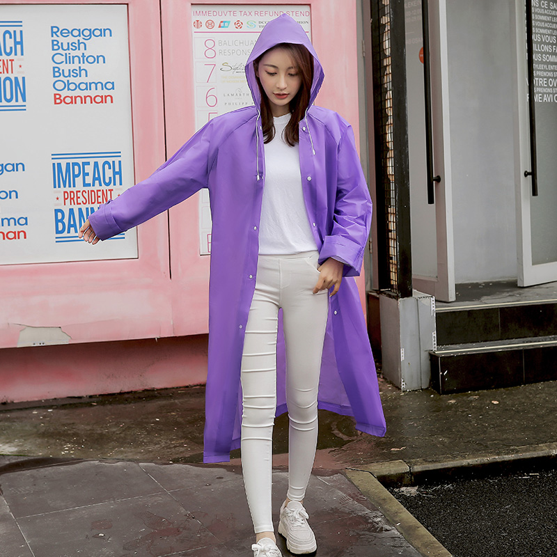 Adult lightweight raincoat easy to store and carry with you worry free travel on rainy days