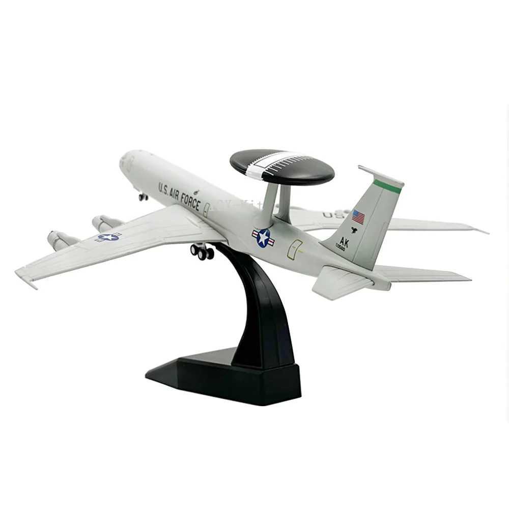1/200 Scale E-3 Sentry AWACS Early Warning Aircraft E3 Airplane Diecast Metal Finished Static Plane Model Toy Collection or GiftXJ241010