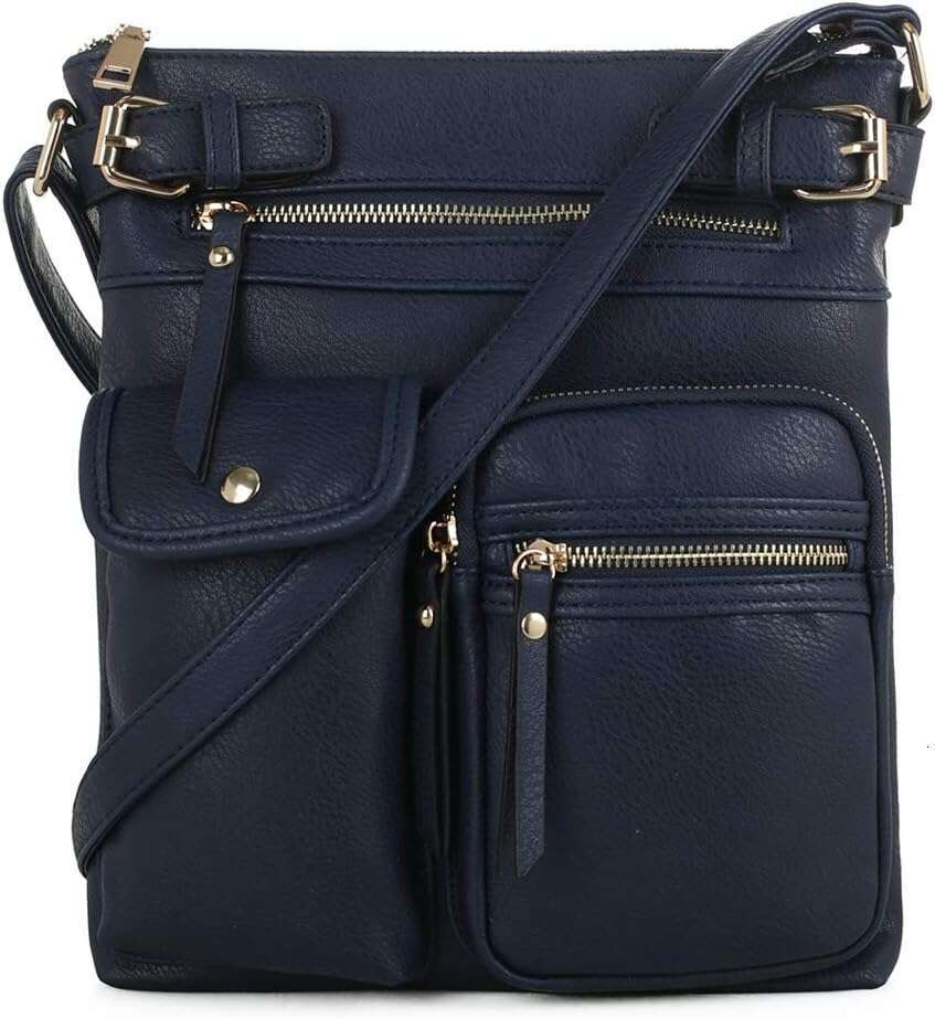 Katie Lightweight Medium Crossbody Shoulder Bag with Multi Pocket for Women