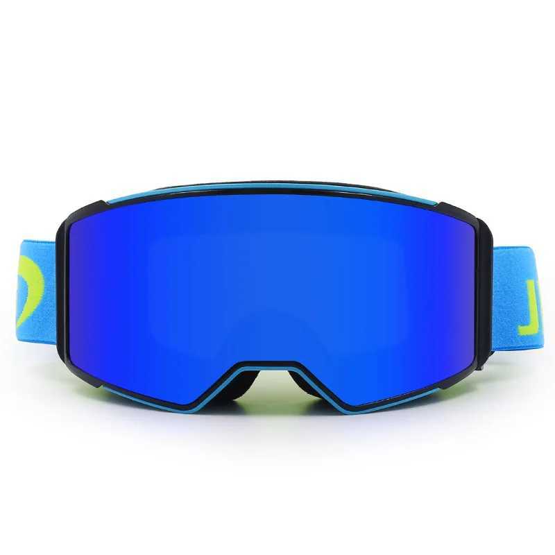 Large cylindrical ski goggles outdoor large field of view goggles windproof and fog proof glass magnetic suction ski goggles CL241010