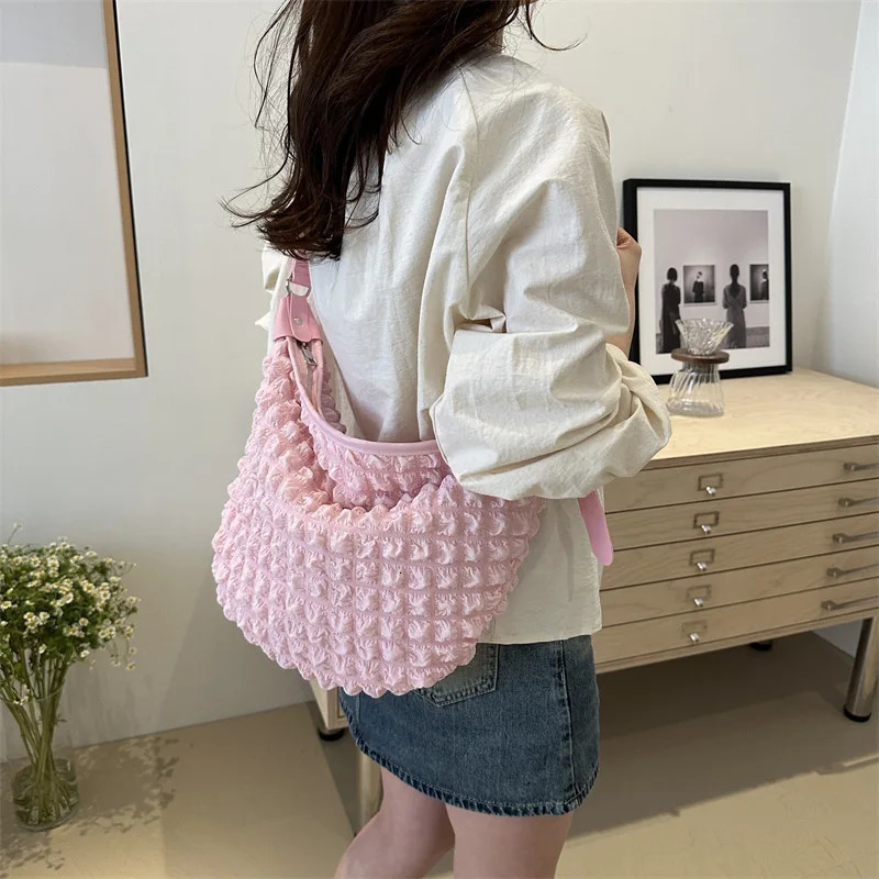 Summer Simple Small Bag Womens Simple Temperment Underarm Bag Womens Fashion Shoulder Messenger Bag 241008