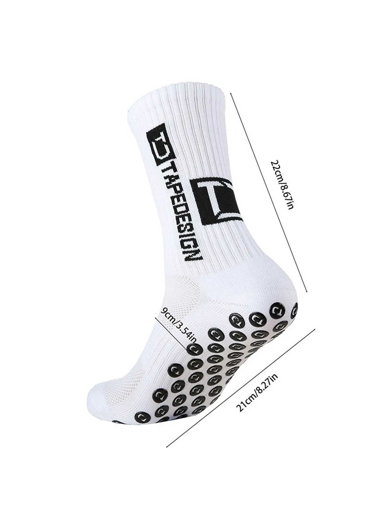 6 pairs of soccer socks mens and womens mid length anti slip training socks breathable and thick junior sports socksW241010