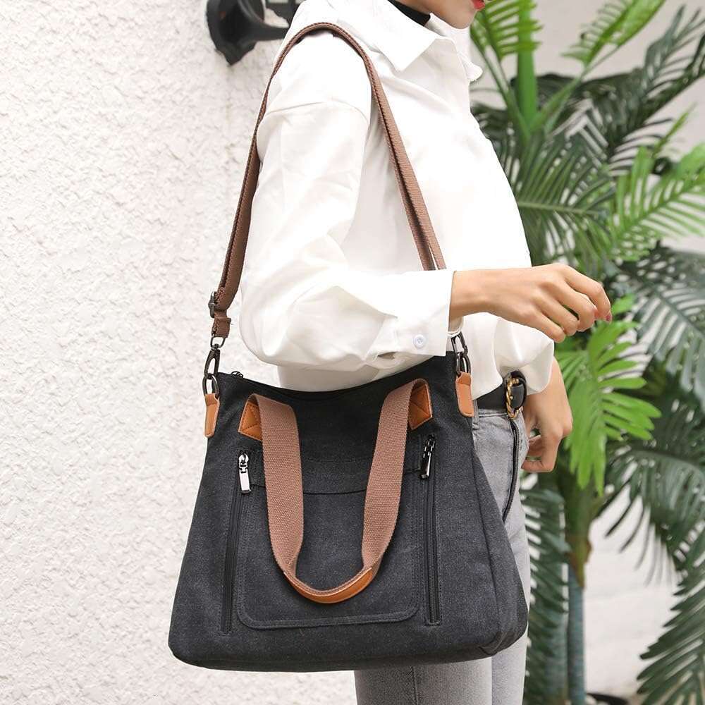 Women Canvas Shoulder bags Hobo Tote Casual Satchel Handbags Crossbody Shopper Bags