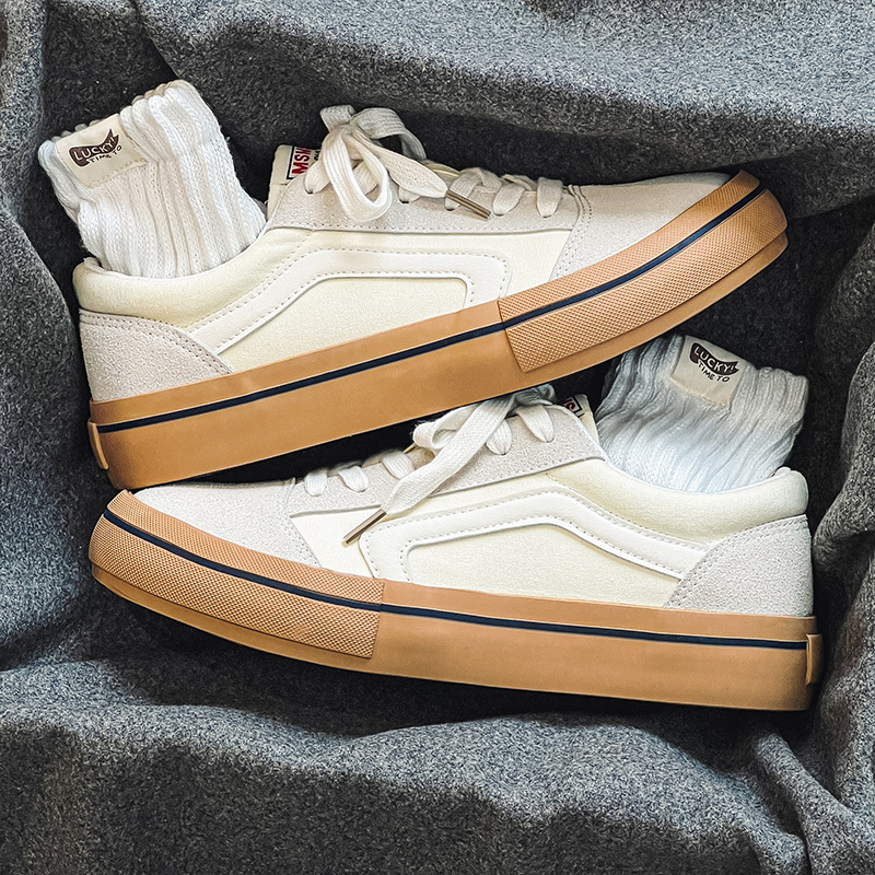Casual for Men Women Canvas Shoes Non-Slip Lace-Up Sneakers Outdoor Sports Trainers