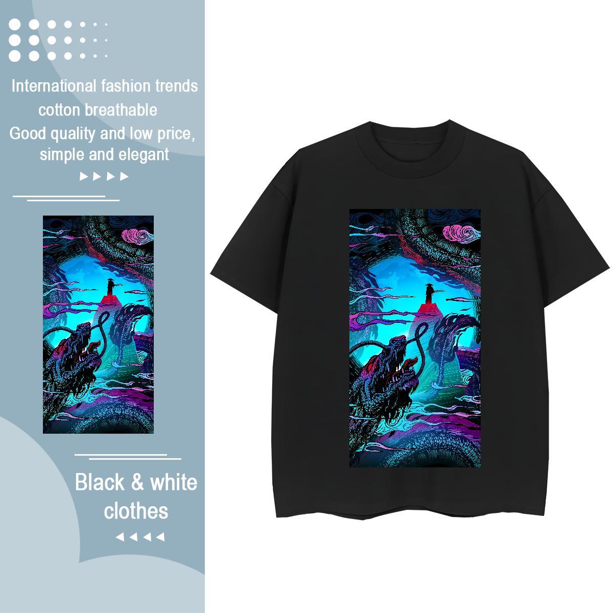 Designer T-Shirts for Women 230g Pure Cotton Short Sleeve O-Neck Casual person Womens Tshirts High quality Anime Top Shirts