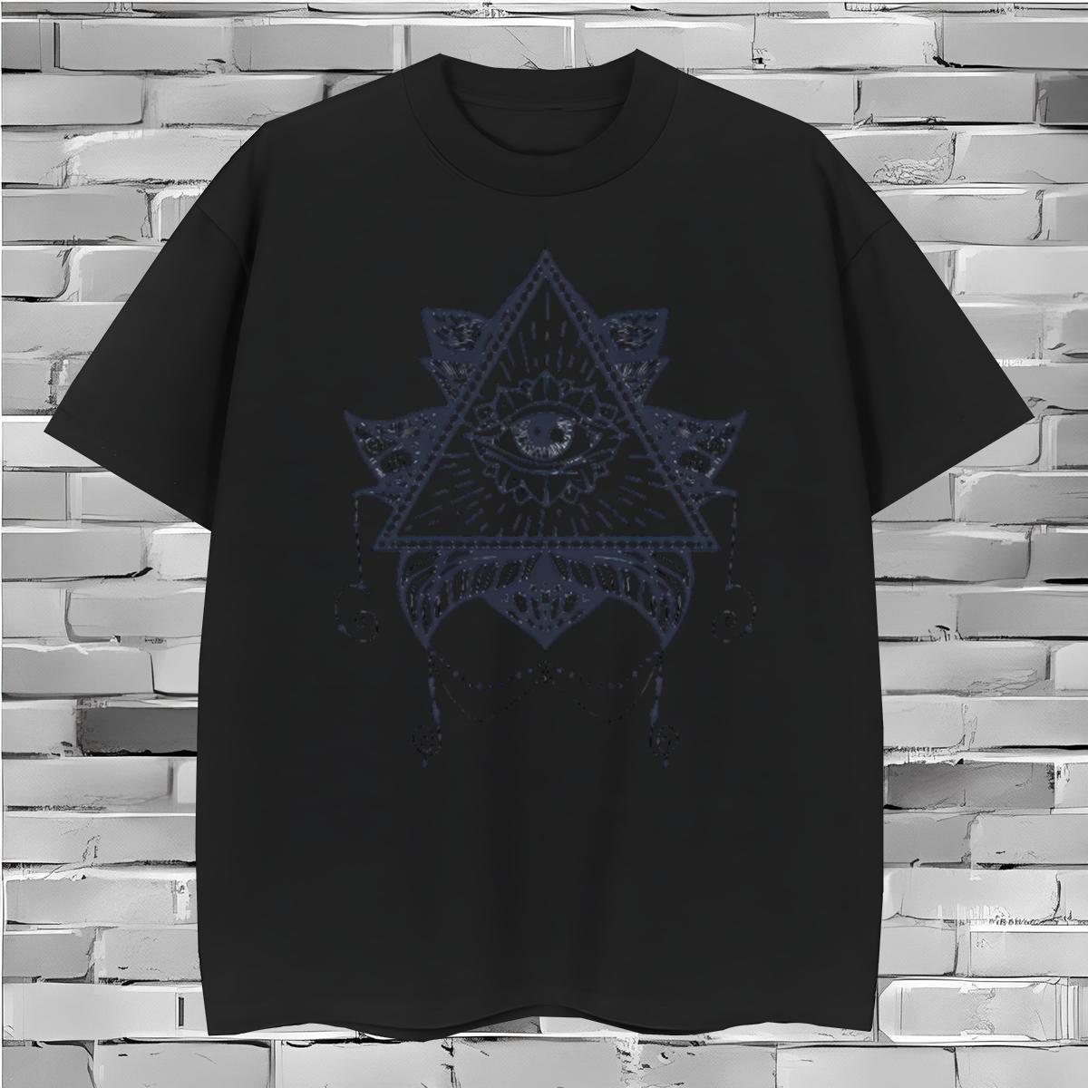 Free Shipping T-Shirts 230g Cotton eye of the devil Sports Casual Plus Size Cartoon Short Sleeve Soft Tshirt for Man Woman New Designer Clothes