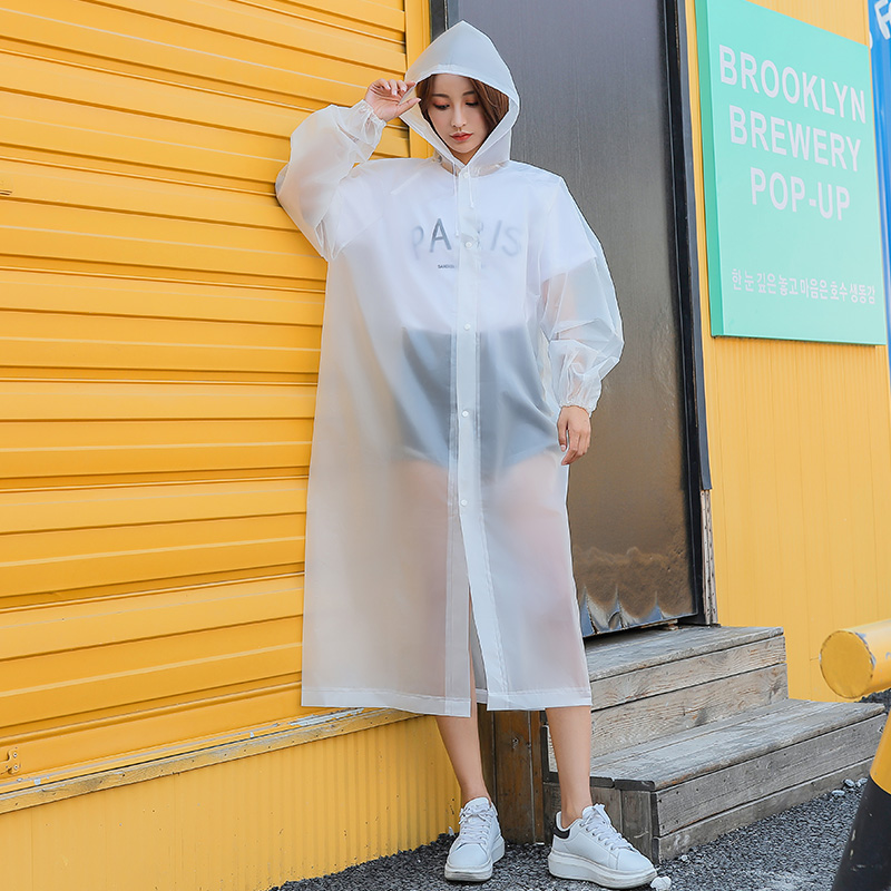 Adult plus size raincoat with super strong rainproof breathable and comfortable travel
