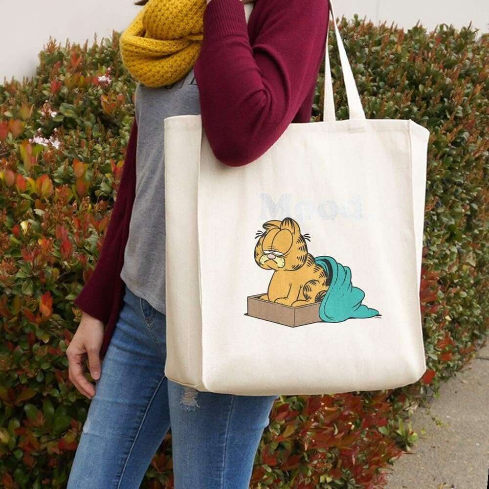 GRAPHICS & MORE Garfield Mood Grocery Travel Reusable Tote Bag