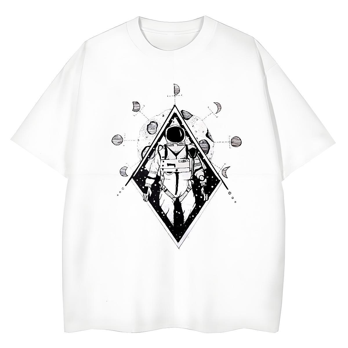 Fashion T-Shirts 100% Cotton 230g O Neck Short Sleeves Daily Outfit eye of the devil Woman Tshirt Nice DIY Printed Tees