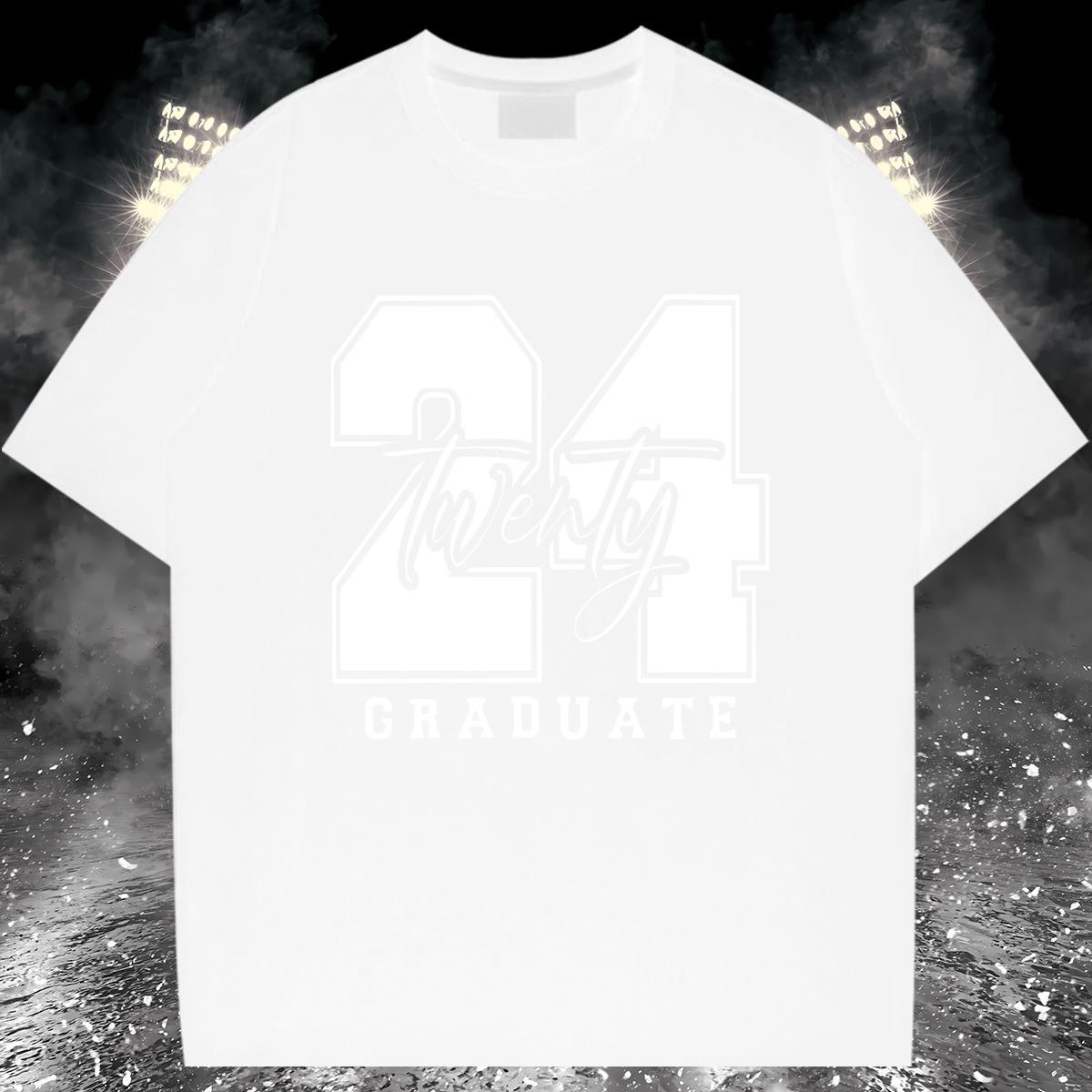 Cool Design Man T Shirts 230g Pure Cotton letter Sport Custom Big Size Crew Neck Breathable Men Tops Tees 2024 DIY Polos