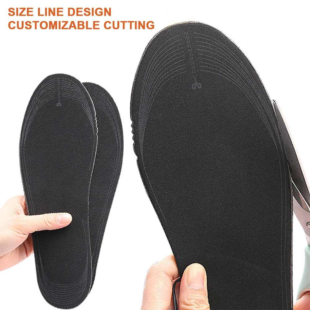 Winter Electric Heated Insoles Heating Insoles Feet Warmer Thermal Shoes Sock Pad Heated Insole BatteryBox Outdoor Sports Insole 241010