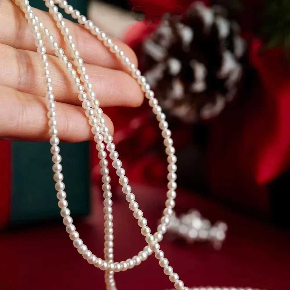SUMENG Vintage Elegant Simple 4/6/8MM White Pearl Chain Choker Necklace for Women Wedding 2024 Fashion Jewelry GiftsX241009