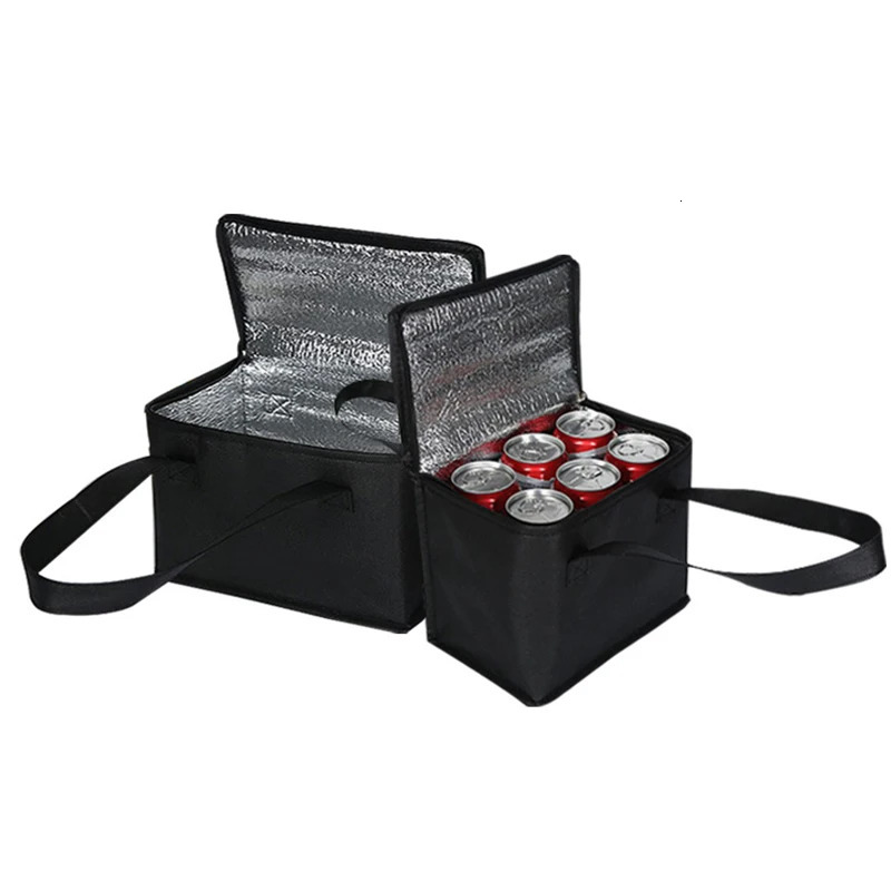 Insulated Thermal Cooler Bags Portable Lunch Folding Outdoor Picnic Ice Pack Tin Foil Food Wholesale 240925