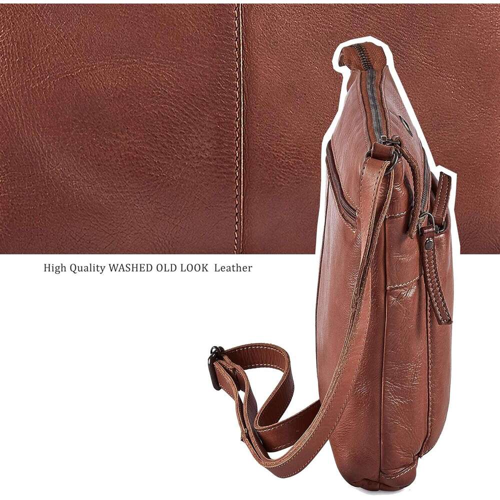 Real Leather Purse for Women Crossbody Bag Travel Shoulder Handbag Small Vintage Pocketbook