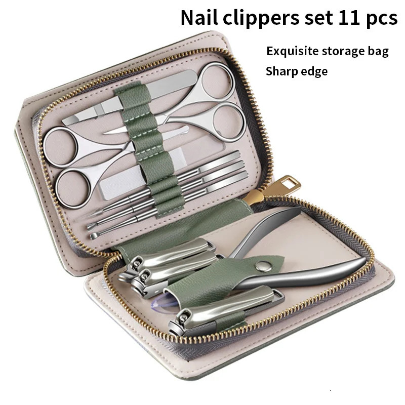 Manicure set tools Professional Manicure pedicure set Nail clip set 11 pieces of tools 240927