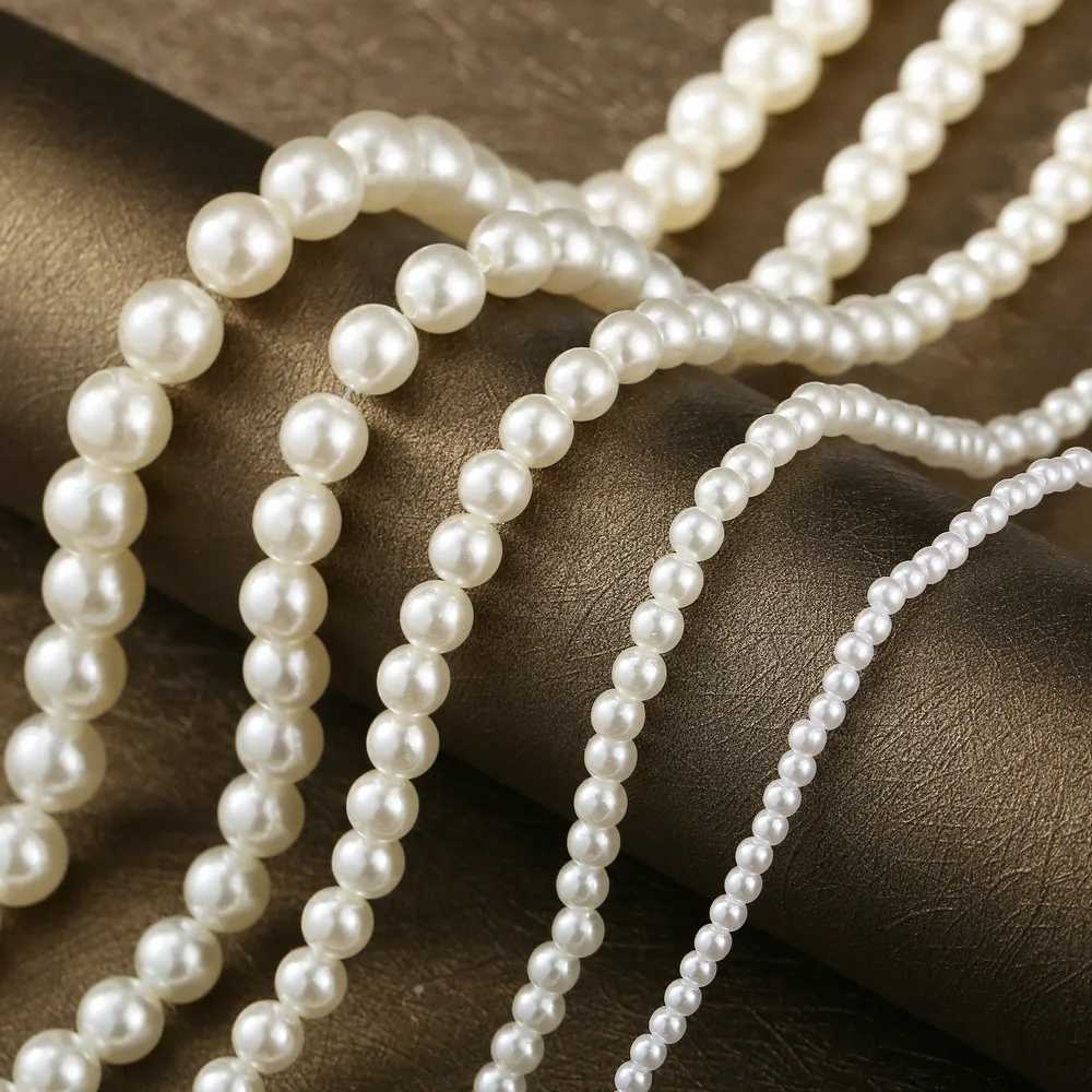 Trendy Vintage Multi Layer Pearl Choker Necklace for Women Fashion Simple 6--13mm Pearl Collar Necklace Wedding Party JewelryX241009