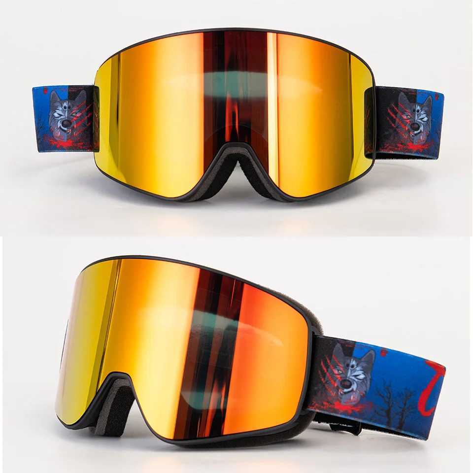 Professional ski goggles mens double-layer UV400 anti fog high-definition ski mask ski goggles CL241017