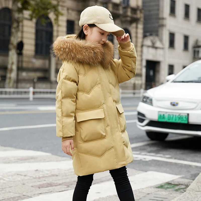 Down Coat 2024 Winter Down Jacket For Grils Waterproof Girls clothing Outerwear Coat Teenage 5-14 Years s Parka toddler girl Clothes H241010