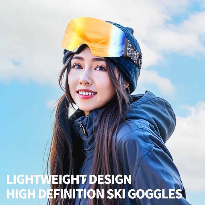 Professional ski goggles double-layer lens anti fog anti UV lens anti fog UV400 skiing high-definition large size CL241010