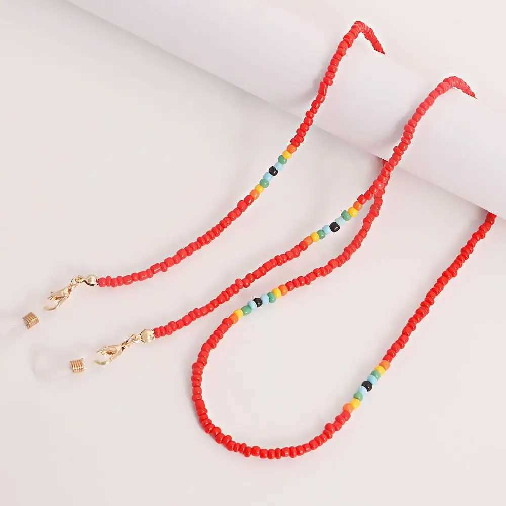 Sunglasses Masking Chains for Women Colorful Rice Beads Eyeglasses Accessories New Fashion Lanyard on NecklaceX241010